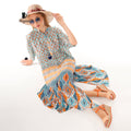 Women's Boho Blue Maxi Dress
