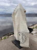 Boho Bath Towel, Handcrafted with Yoga Girl Stamp - Perfect for Beach or Yoga - Miyawfashion