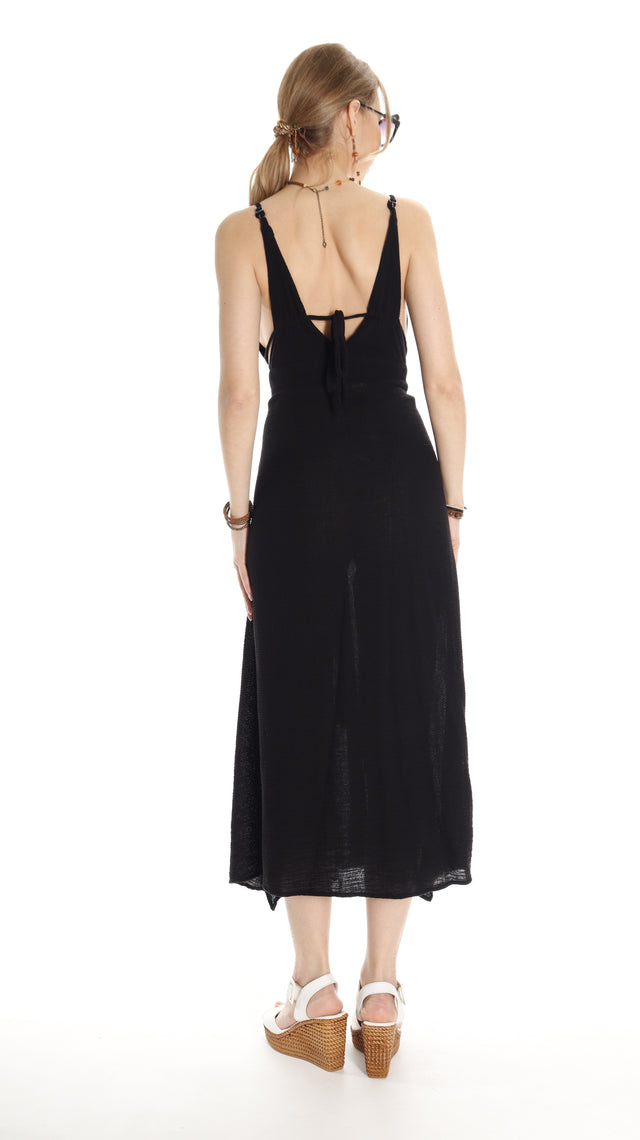 Boho Sleeveless Cotton Maxi Dress, Long Summer Dress, Resort Wear - Miyawfashion