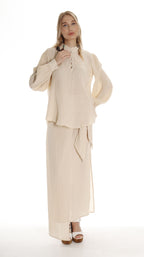 Organic Cotton Women's Shirts - Long Sleeve Button Up Style - Miyawfashion