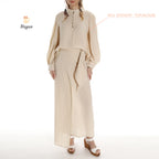 Organic Cotton Women's Shirts - Long Sleeve Button Up Style - Miyawfashion