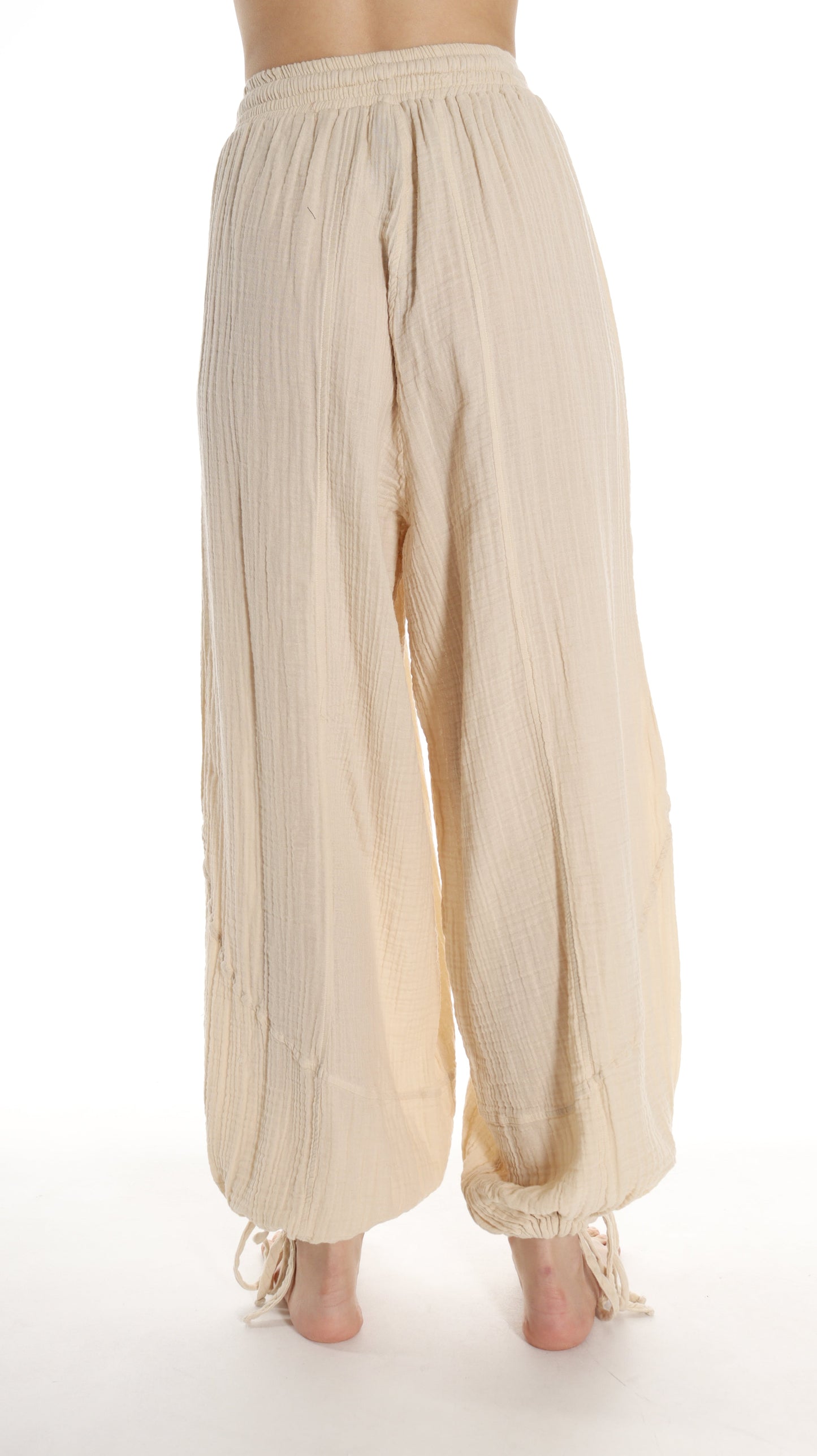 Handmade Boho Cotton Harem Pants: Perfect for Resort Wear - Miyawfashion Miyawfashion