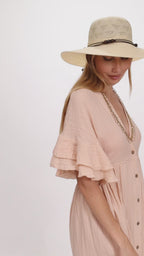 Boho Mediaval Maxi Dress, Bohemian Greek Goddess Dress