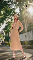 Boho Chic Cotton Maxi Dress for Spring and Resort Wear