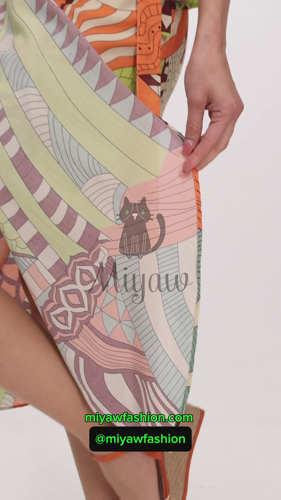 Boho Chic Multi-color Crop Top and Skirt Set - Resort Wear