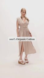 Wholesale Boho Chic Greek Goddess Costume, Cotton Long Dress